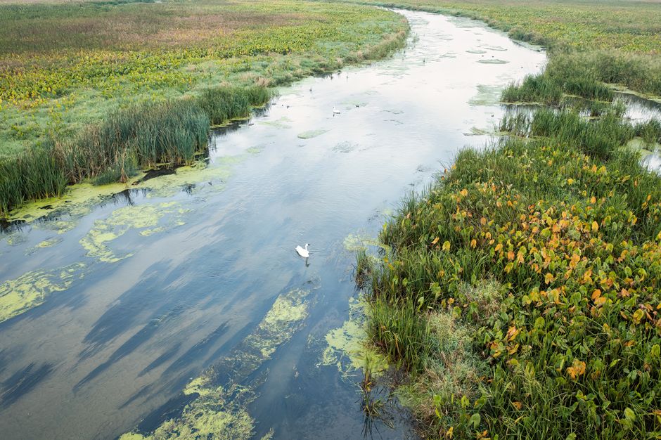 Duck Creek waterway in Howard, Wisconsin